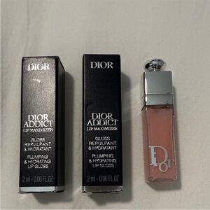 Dior Addict Lip Maximizer Gloss - 001 Pink set of 2 Travel size